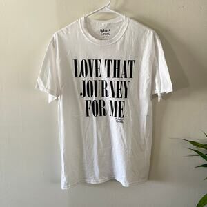 Schitt's Creek Love That Journey For Me Graphic Tee Womens Medium White Classic